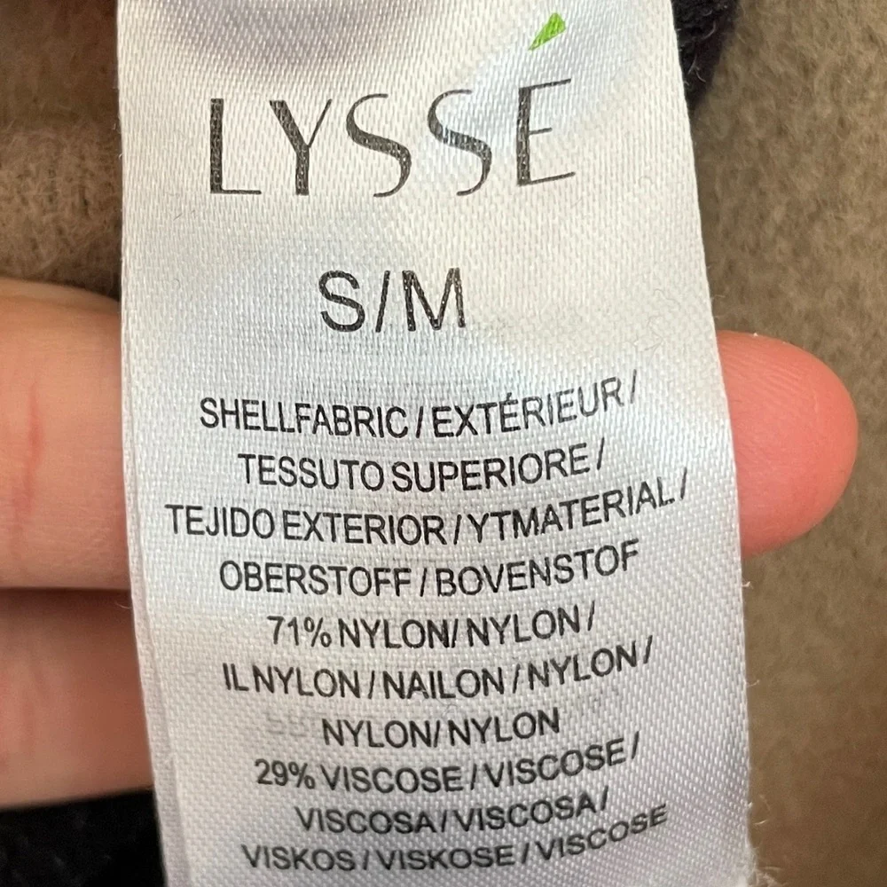 Lysse Thick Zip Up Jacket Knit Contrast Hooded Warm Modern Contemporary Winter M
